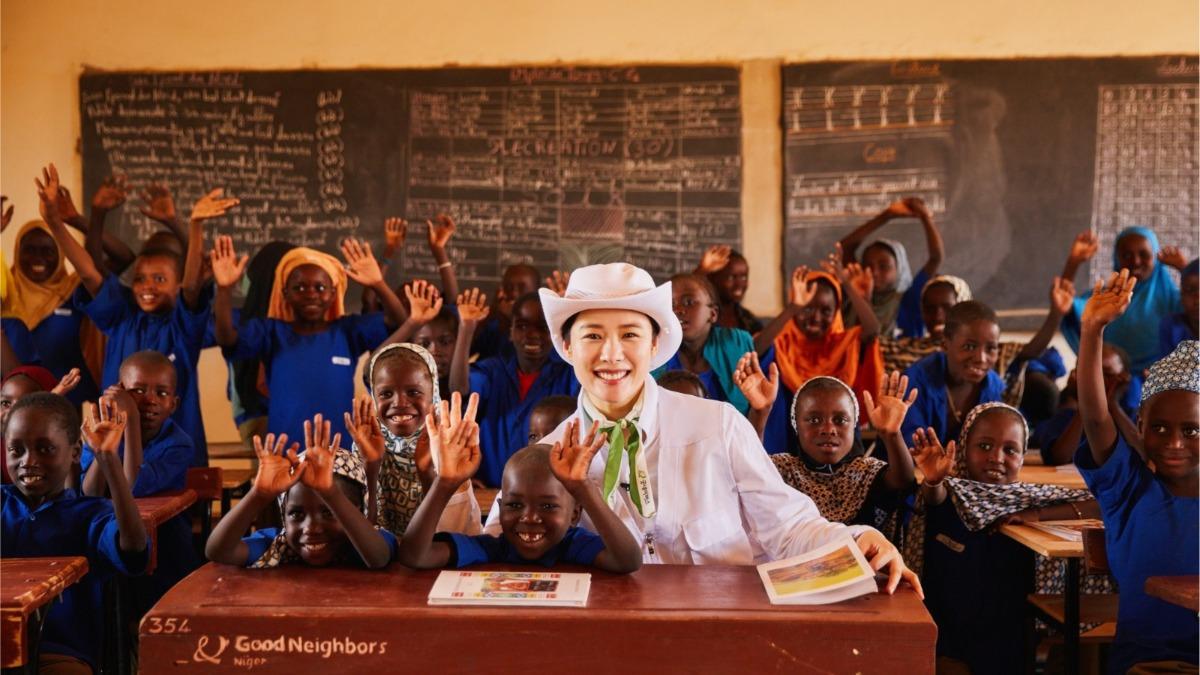 金賢珠擔任好鄰居全球公益大使長達15年。（圖／台灣好鄰居提供）