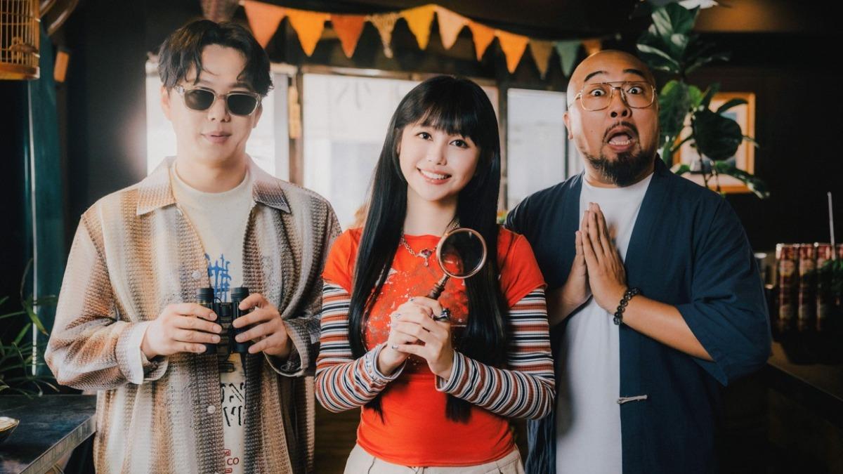 琳誼(中)除找蕭煌奇合作,美麗本人也驚喜現身MV。(圖/相映音樂提供)