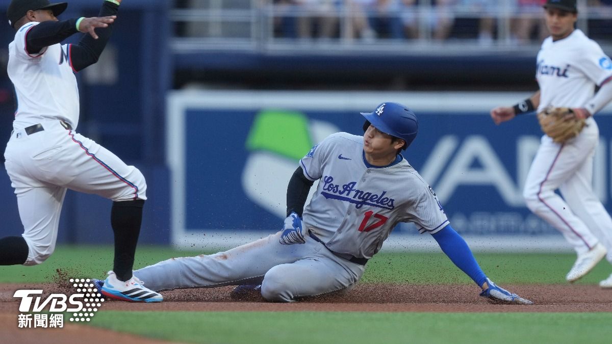 大谷翔平本季盜壘效率依舊驚人。(圖/達志影像美聯社)