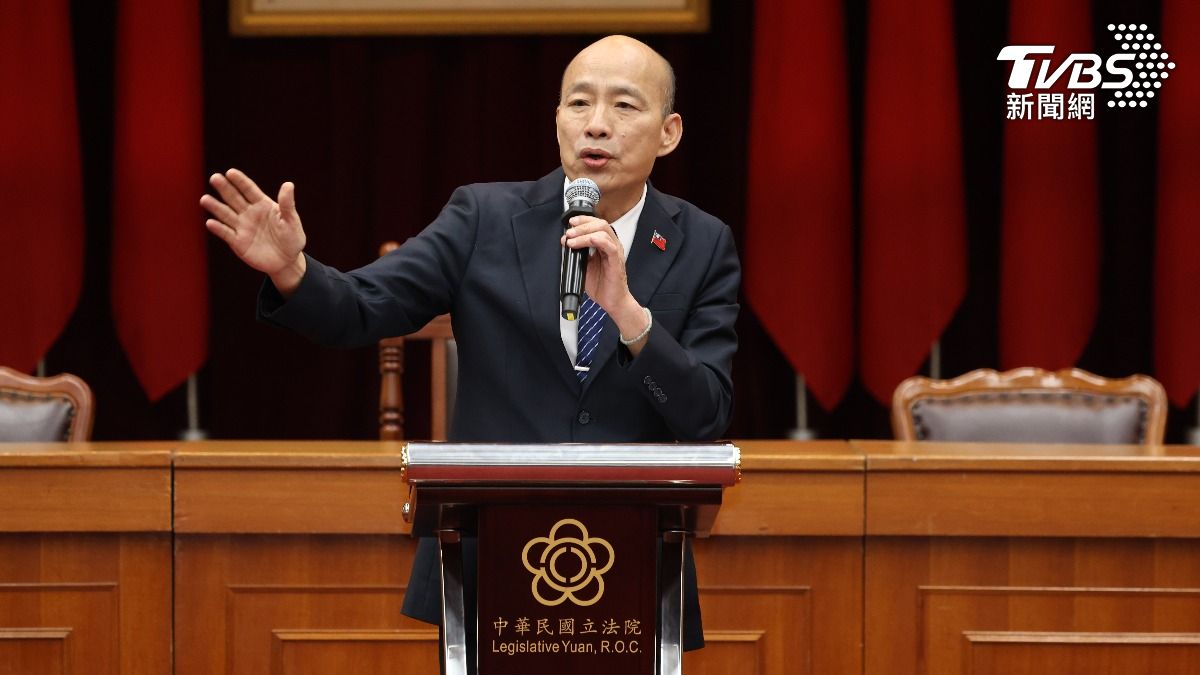 韓國瑜致詞。（圖／華子琛攝）