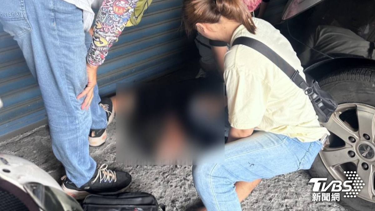 下午13時許警方查獲46歲潘嫌。（圖／TVBS）
