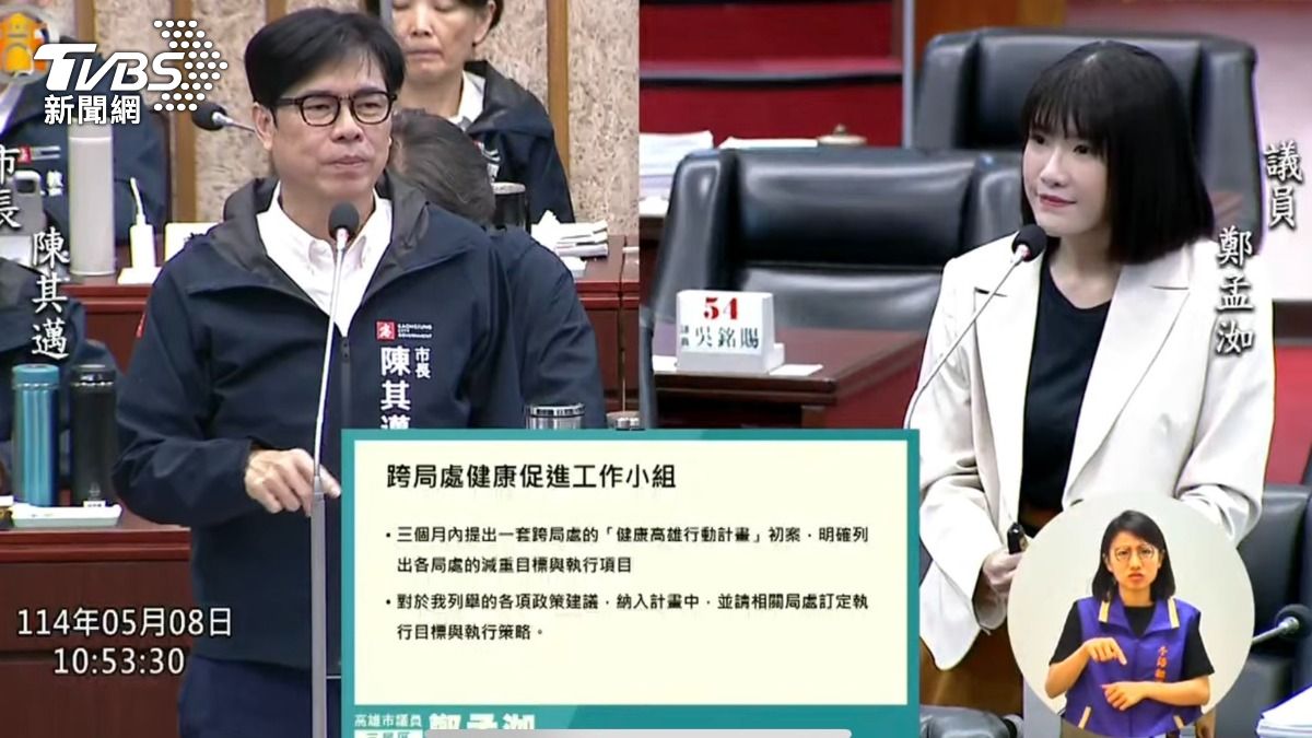 肥胖率是六都第一！議員曝「爆表BMI」　陳其邁認了：不光彩