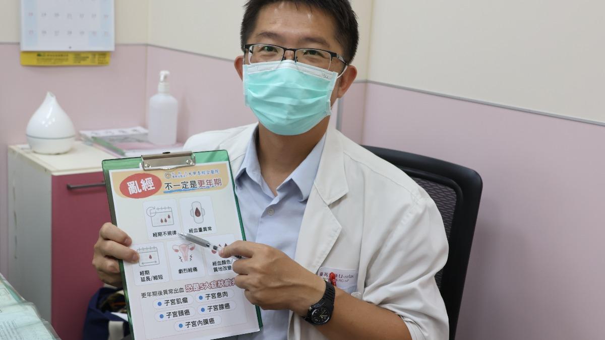 張文榮強調,亂經不一定是進入更年期。(圖/大甲李綜合醫院提供)