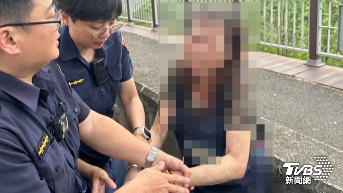 台中市太平區5日上午發生一起驚險挽救人命事件。（圖／TVBS）