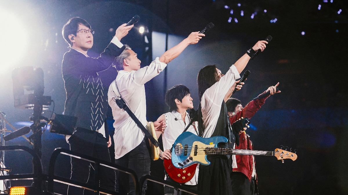 五月天相當珍惜與香港歌迷相聚的時光。(圖/相信音樂提供)