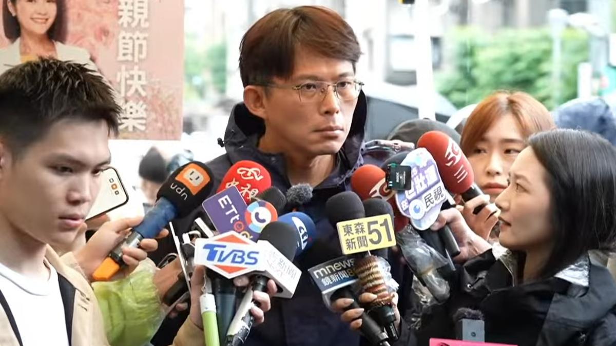 黃國昌今日上午受訪。（圖／翻攝自民眾之聲）