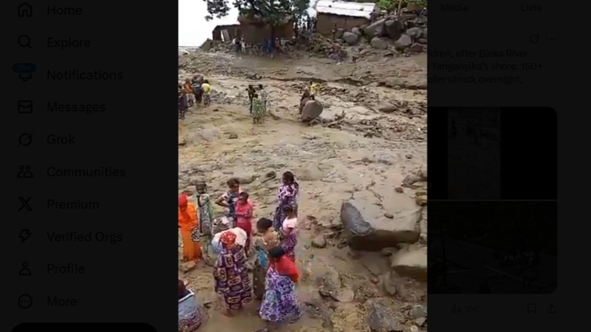 剛果暴雨洪水氾濫逾百人死亡　多孩童睡夢中被沖走喪命