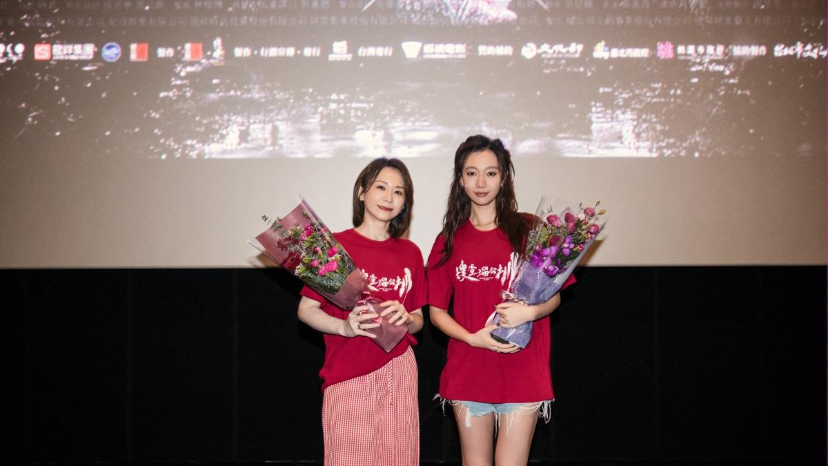 吳卓源與最美將軍夫人潘儀君現身特映會，陪觀眾歡度母親節。（圖／伯樂影業提供）