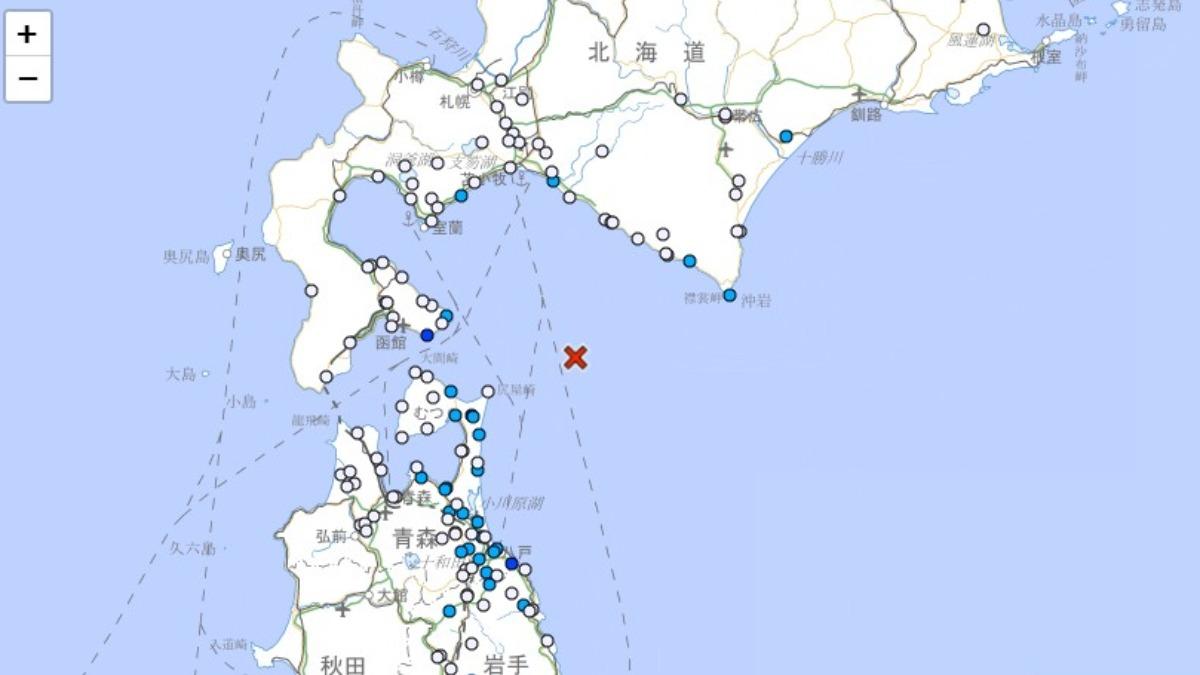 日本北海道極淺層地震！規模5「深度僅60公里」　3地深夜狂晃