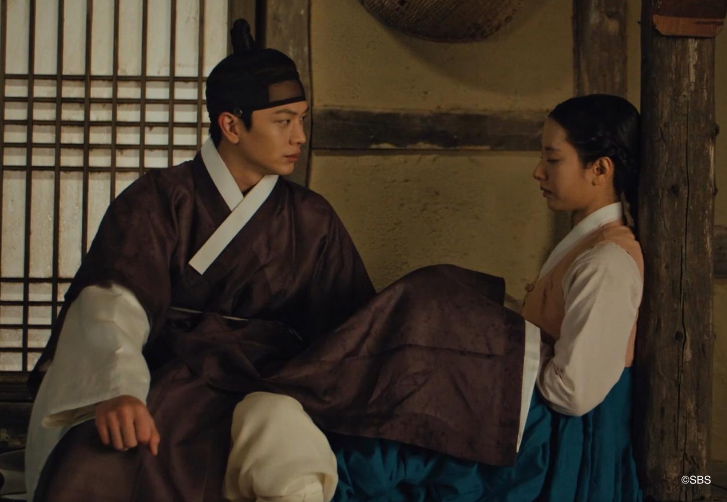 陸星材雨夜告白金知妍,這段「人神戀」心動發展令觀眾期待不已。(圖/Hami Video提供)