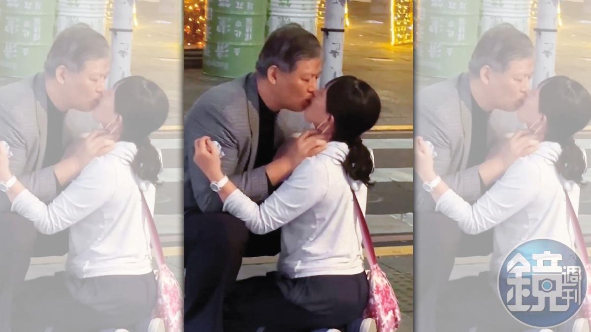 國安局特勤中心少將謝靜華去年在路邊強吻國防部馬尾女，引發爭議。（資料照）