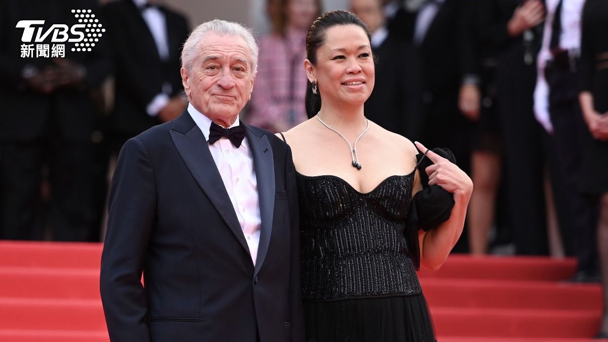 勞勃狄尼洛帶著華裔女友Tiffany Chen一同出席坎城盛宴。（圖／達志影像美聯社）