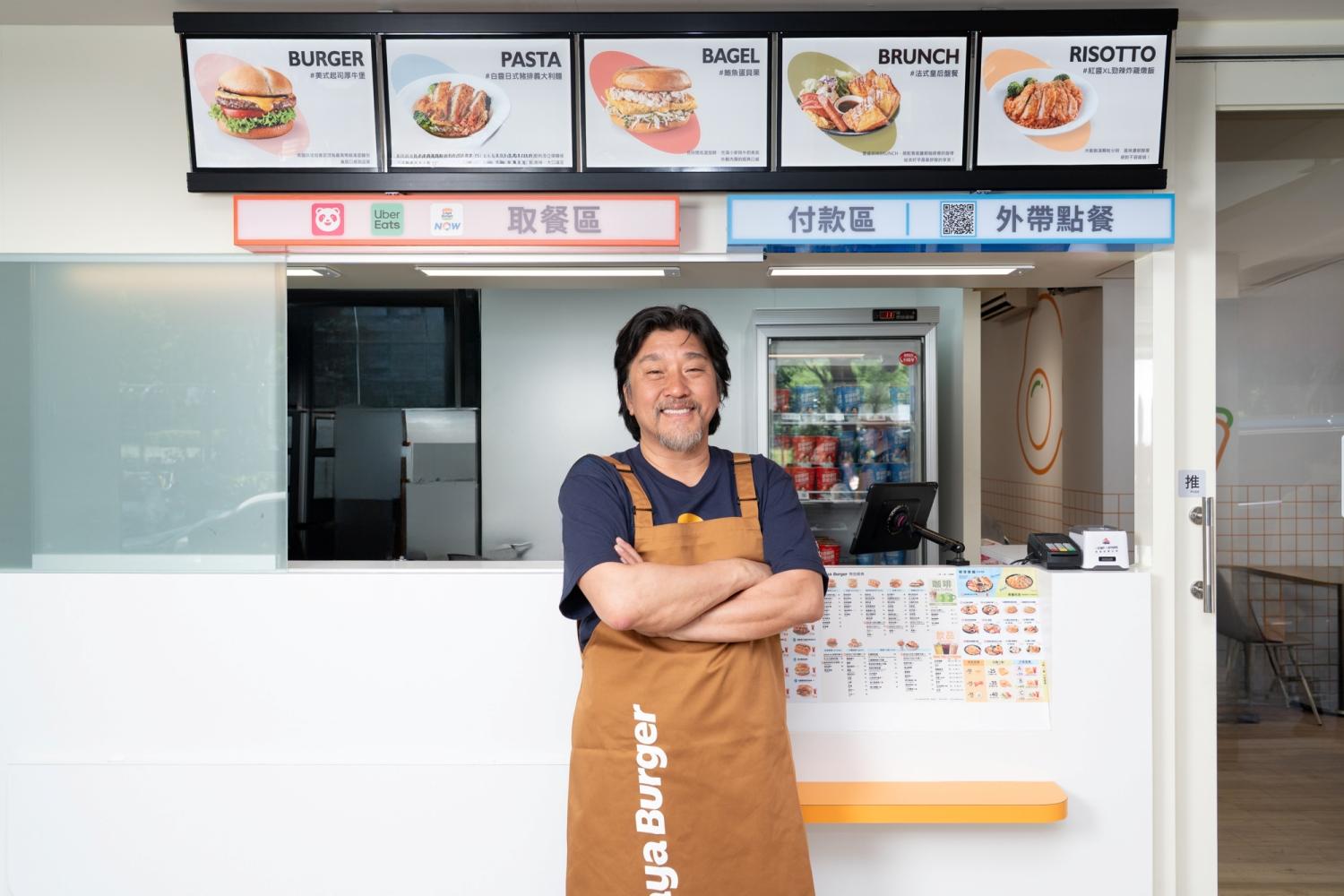 愛德華李跟台灣連鎖早餐店合作。（圖／拉亞漢堡提供）