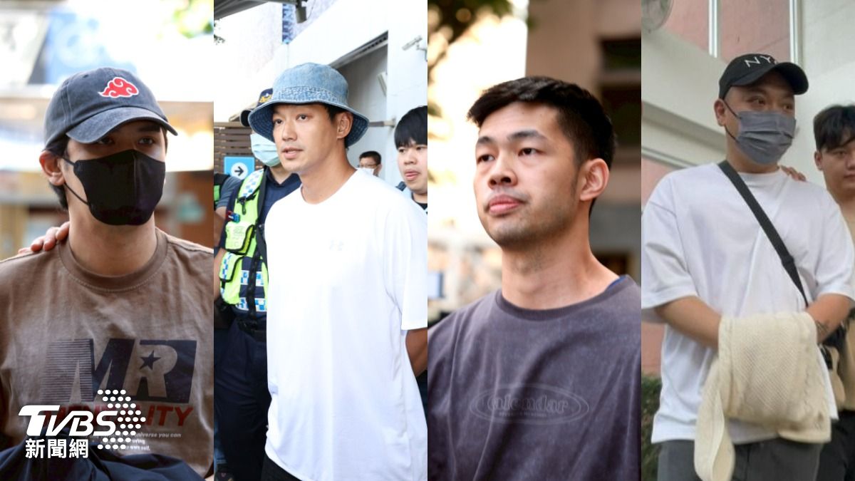 陳零九、威廉、陳大天、阿虎涉閃兵案。（圖／TVBS資料畫面）