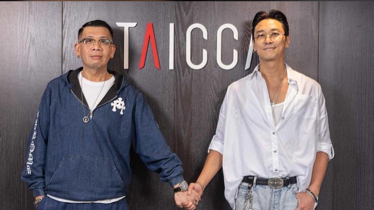 文策院董事長蔡嘉駿積極推動國際合資，和朱智勳將有進一步合作。（圖∕文策院提供）