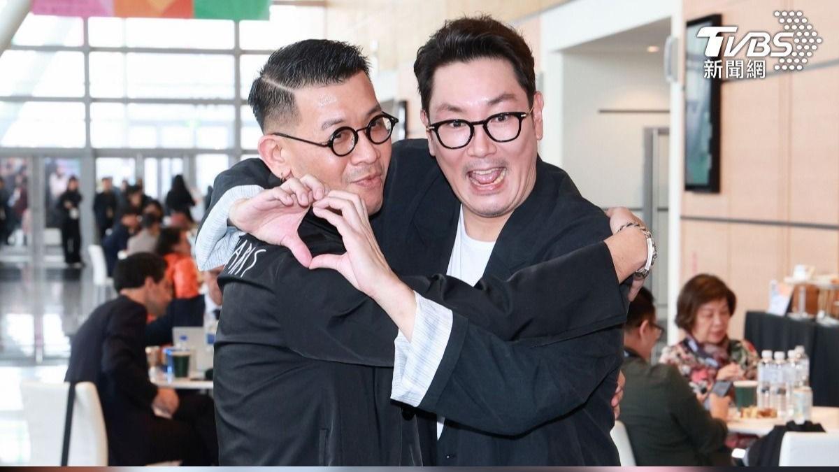 文策院董事長蔡嘉駿積極推動國際合資，邀韓國影帝趙震雄參與TCCF。（圖∕記者趙世平攝）