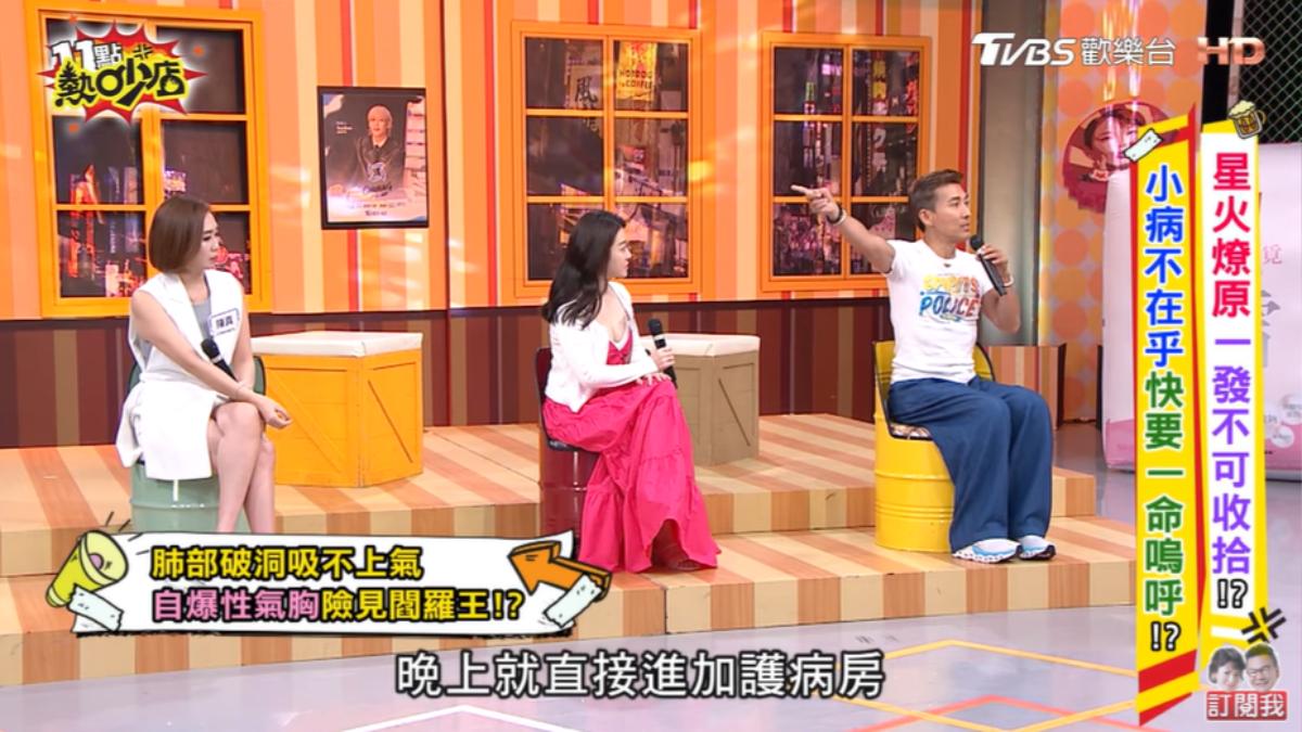 潘若迪送醫當晚就進加護病房。（圖／TVBS）