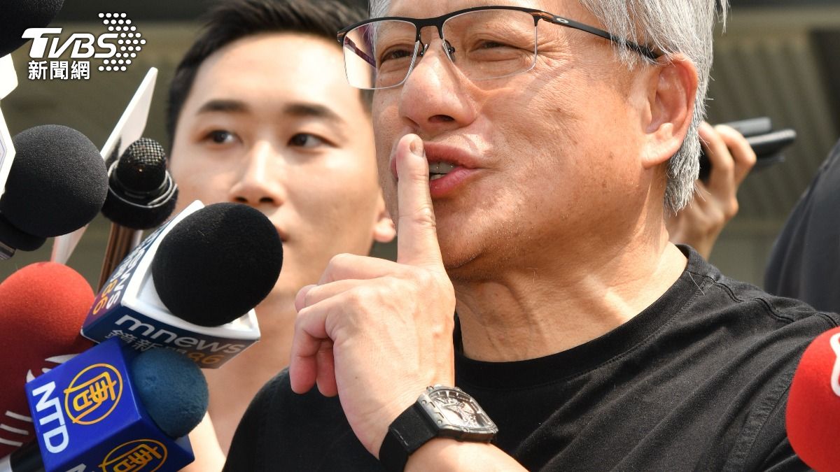 黃仁勳所配戴的腕錶為Richard Mille。（圖／記者胡瑞麒攝）