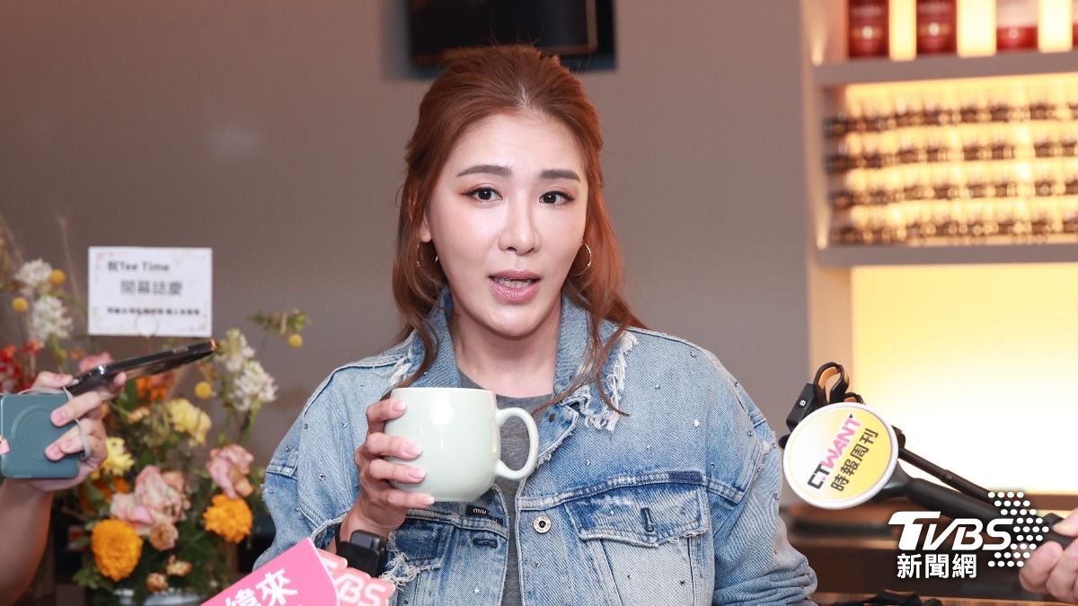 小禎嗓子沙啞。（圖／黃城碩攝）