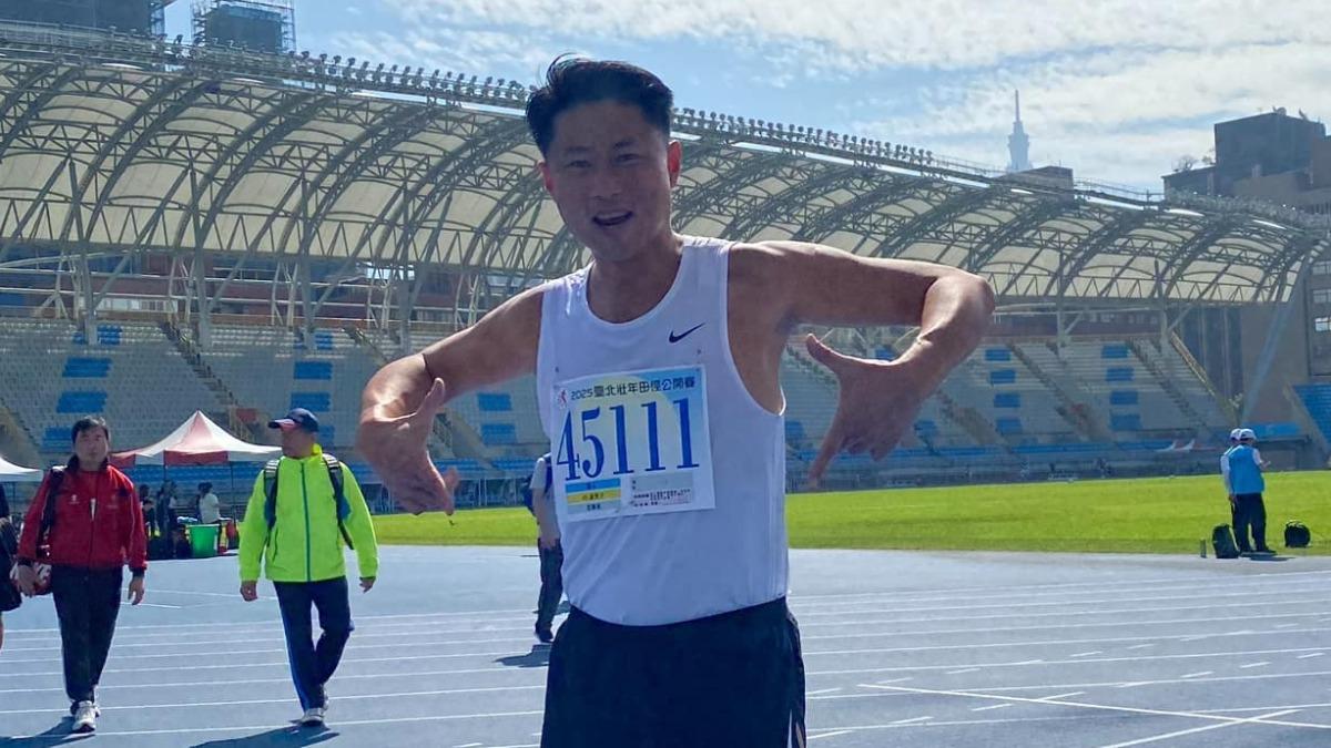 小刀原要參加世壯運田徑100公尺賽事。（圖／翻攝自彭小刀臉書）