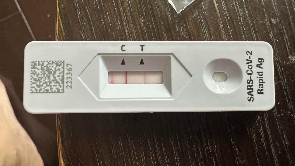 兵家綺快篩竟驗出三條線。(圖/翻攝自兵家綺臉書)