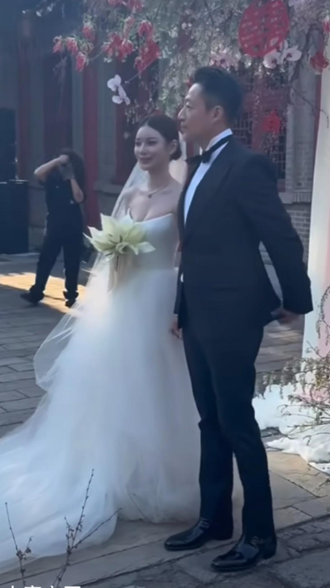 汪小菲和馬筱梅婚禮盛大風光。(圖/翻攝自微博)