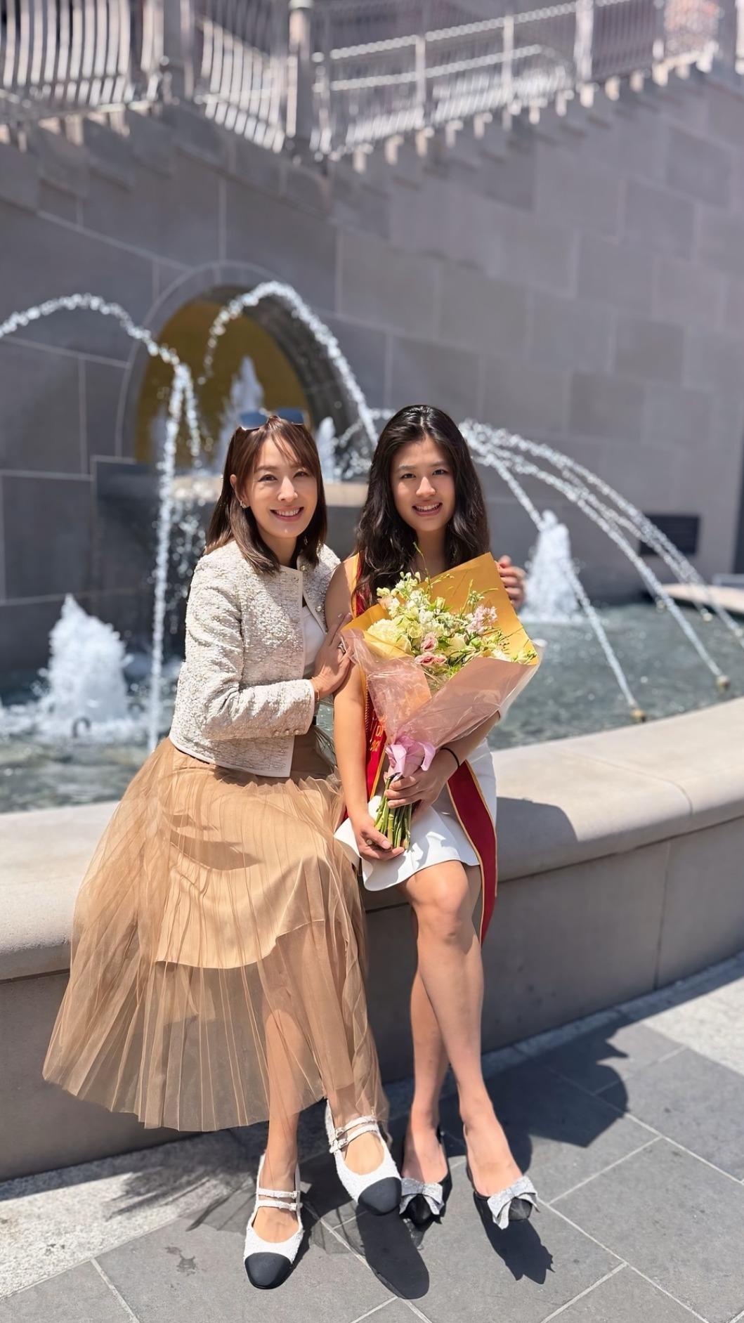 賈永婕大女兒畢業。（圖／翻攝賈永婕臉書）