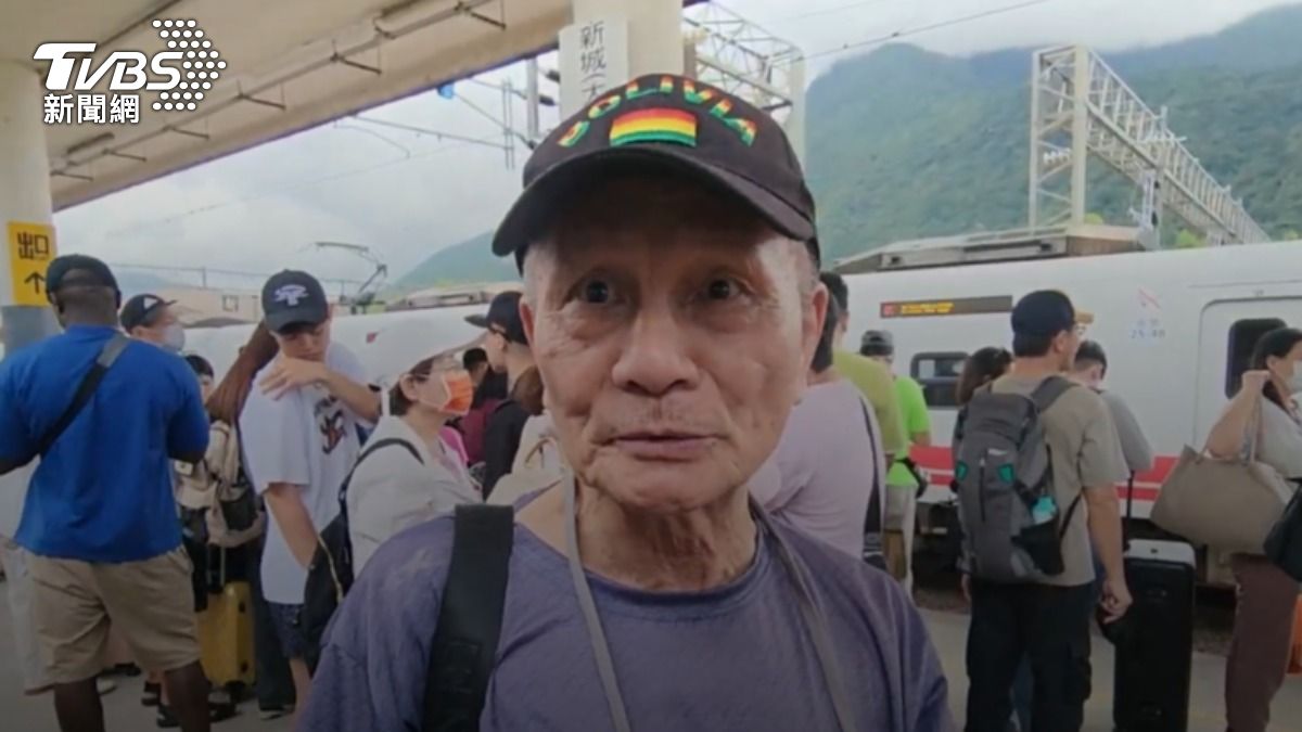 自中壢來的旅客稱，轉了四部車才抵達花蓮新城。（圖／TVBS）