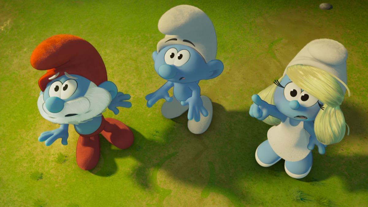 經典動畫角色《藍色小精靈大電影》重返大銀幕。（圖／UIP提供）