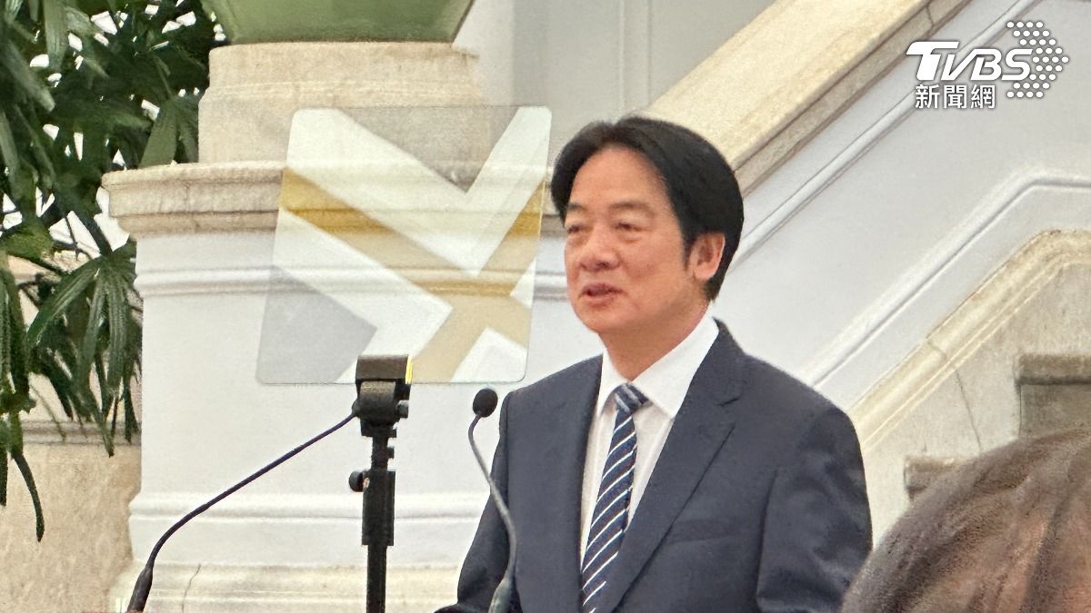總統賴清德20日發表談話。（圖／潘袁詩羽攝）