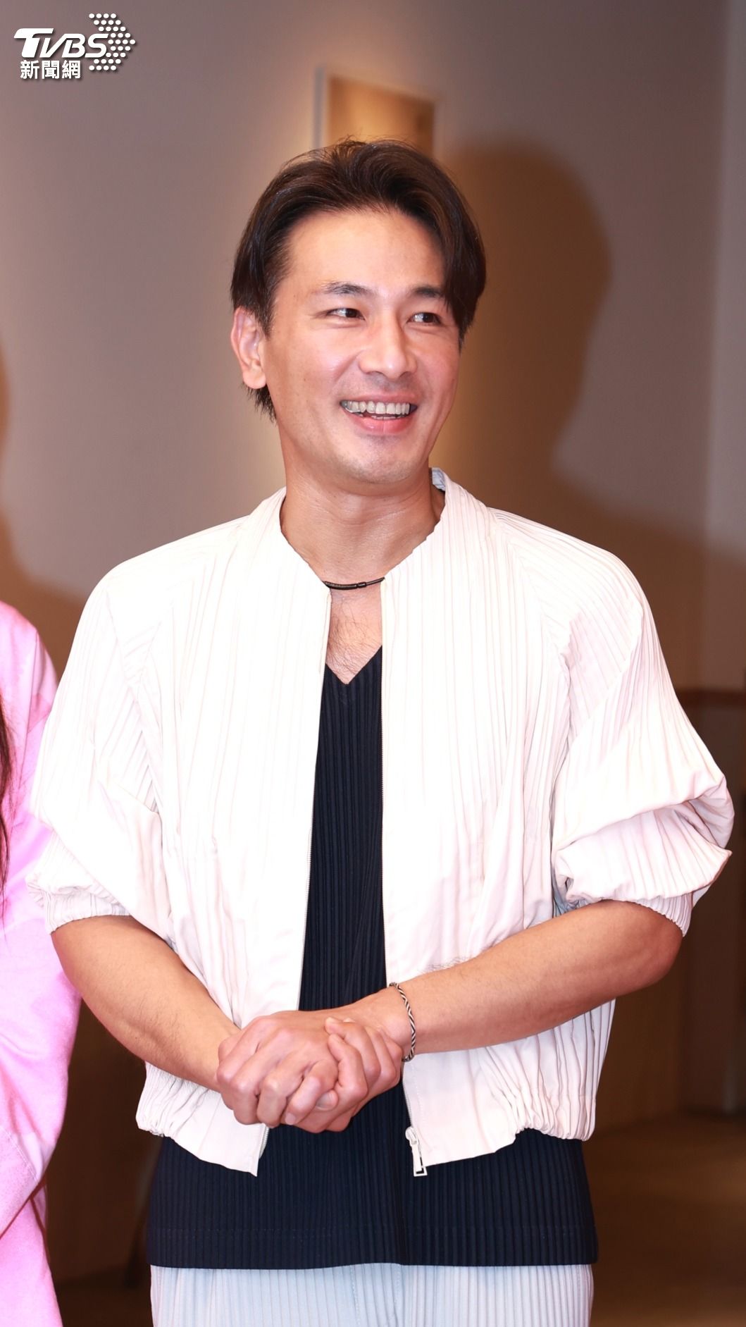 傅子純從海軍陸戰隊退伍。(圖/黃城碩攝)