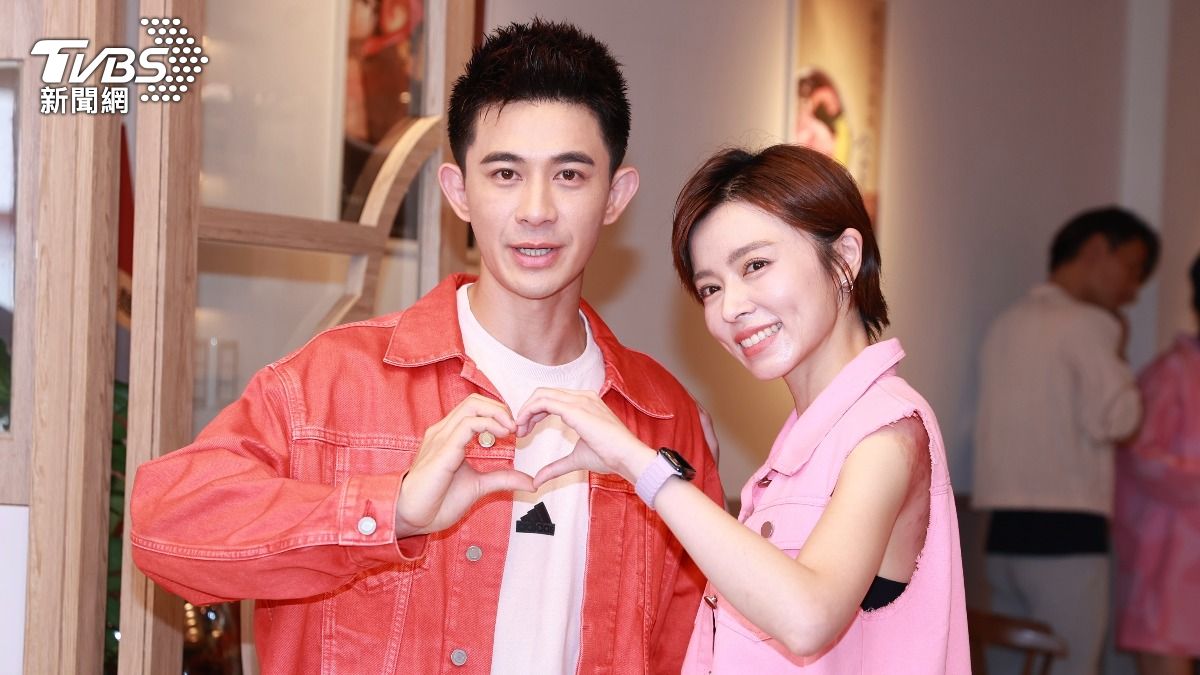 曾子益（左）、王瞳組螢幕CP。（圖／黃城碩攝）