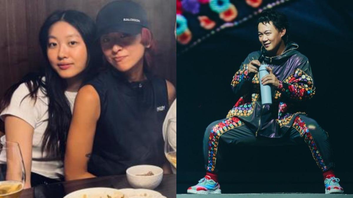 陳康堤（左圖左）在媽媽徐濠縈以及爸爸陳奕迅支持下，決定出道當歌手。（圖／環球音樂提供、翻攝自余文樂IG）