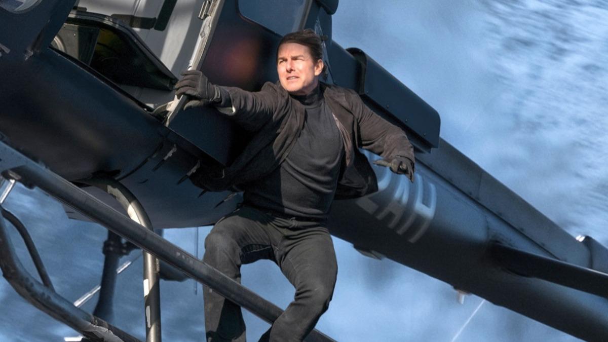 《不可能的任務：全面瓦解》直升機追逐戰。（圖／UIP提供）