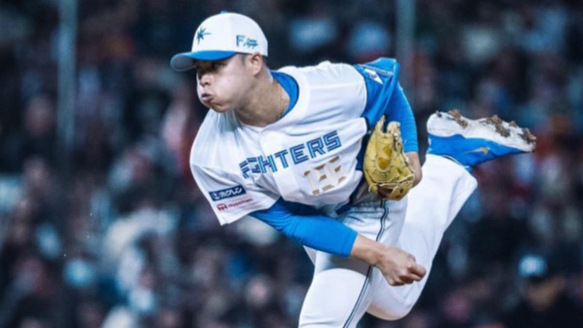效力日本職棒日本火腿鬥士隊的台灣20歲新星、外號「台灣的瑰寶」的孫易磊。(圖/翻攝自Instagram@sun96___)