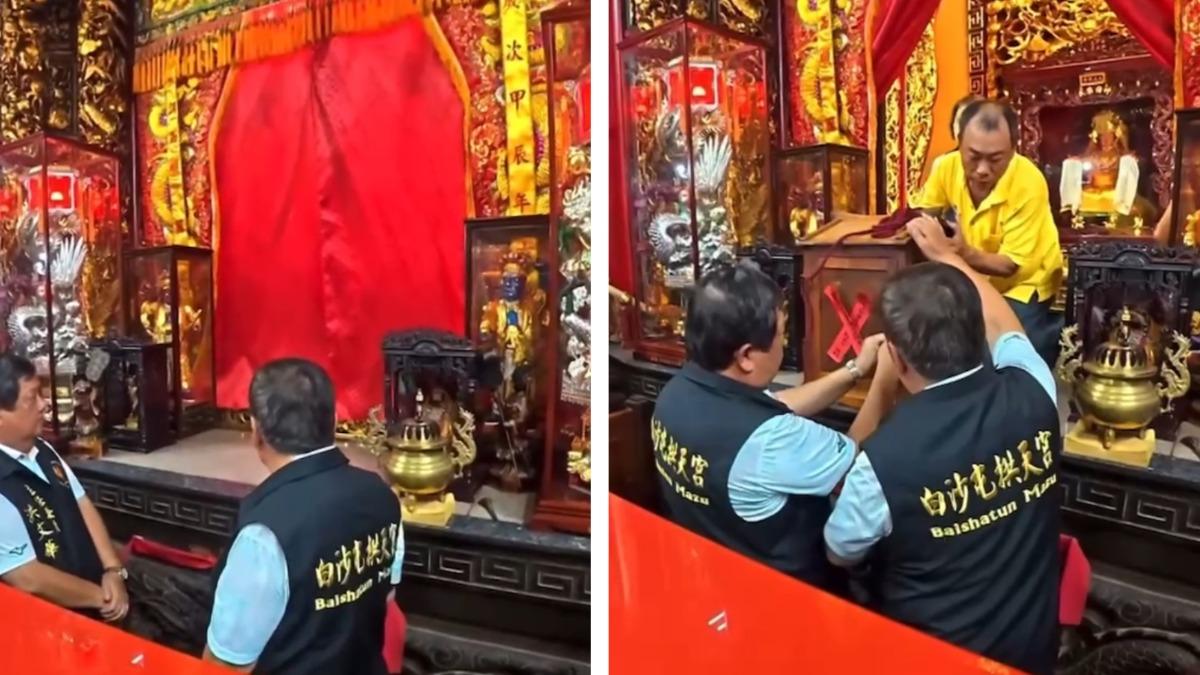 白沙屯媽祖閉關12天！凌晨開爐展聖顏　萬年香火合爐