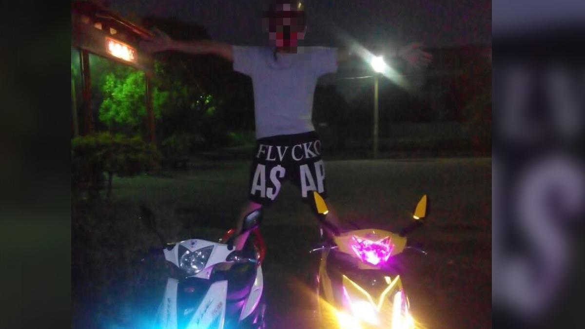 張姓男子在限速80的台74線上，飆122公里至168公里，連撞兩車還釀乘客流產。（圖／翻攝自張男臉書）