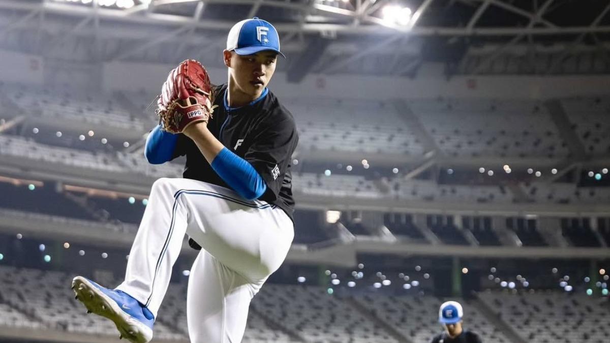 效力日本職棒日本火腿鬥士隊的台灣20歲新星、外號「台灣的瑰寶」的孫易磊。（圖／翻攝自Instagram@sun96___）