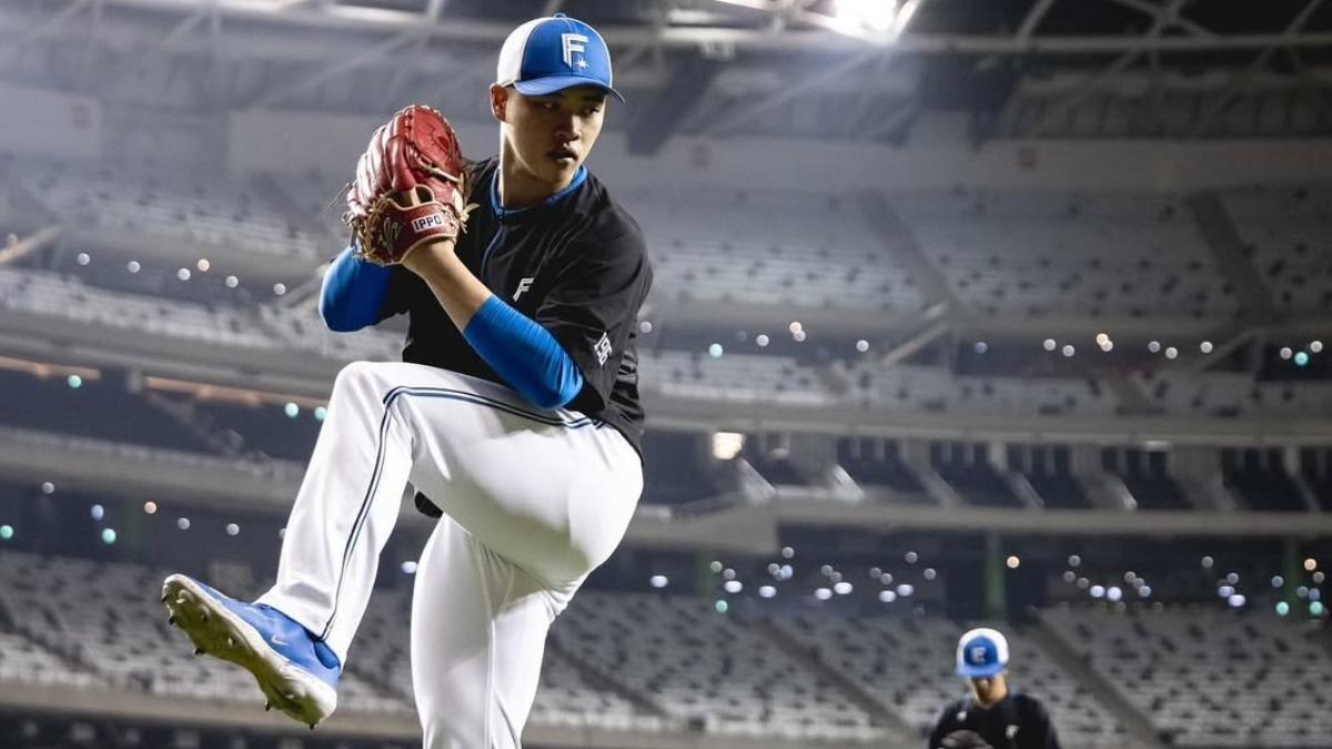 效力日本職棒日本火腿鬥士隊的台灣20歲新星、外號「台灣的瑰寶」的孫易磊。(圖/翻攝自Instagram@sun96___)