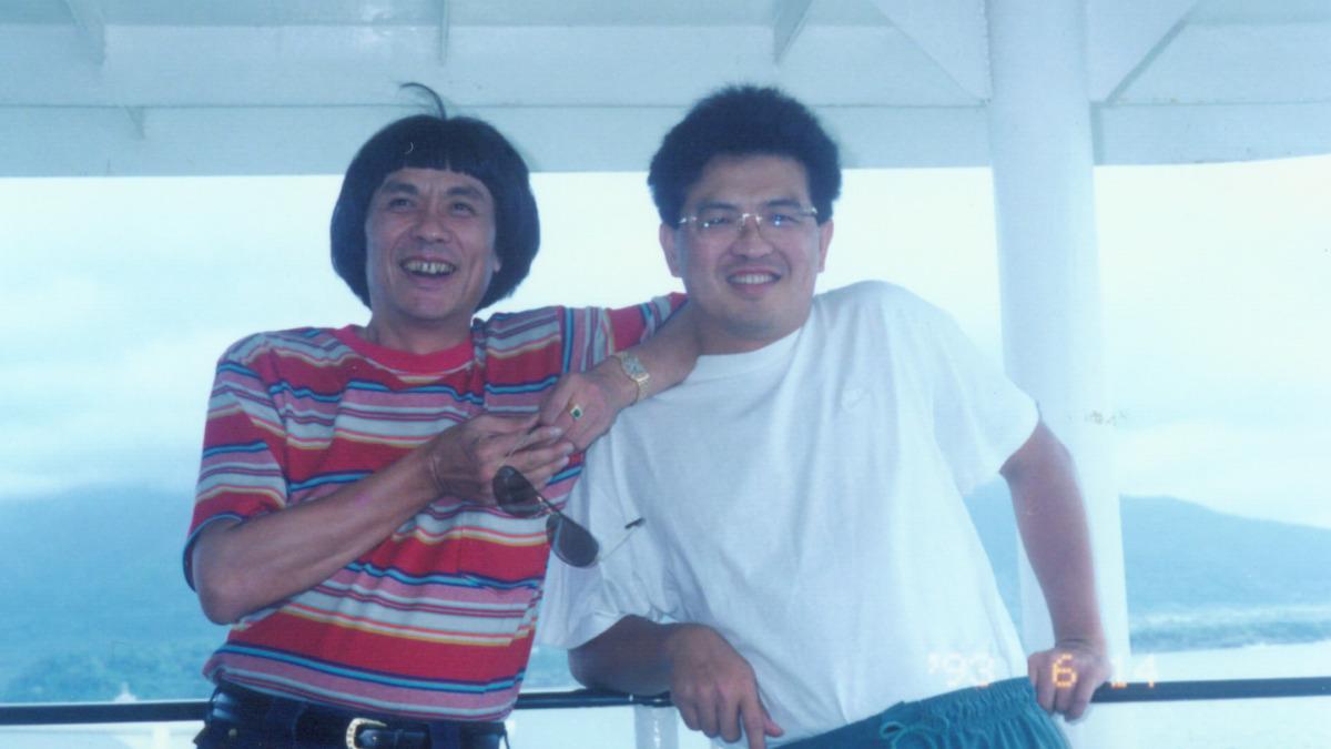 謝順福分享和爸爸豬哥亮的溫馨合照。（圖／謝順福提供）