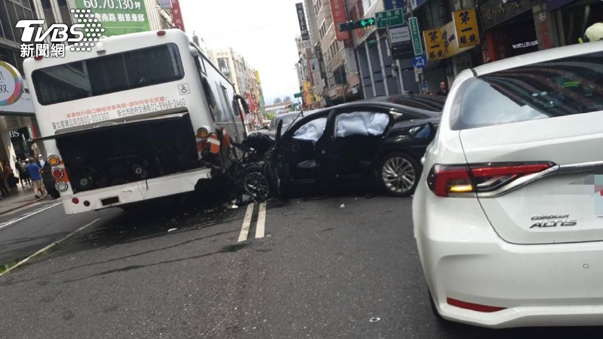 車禍現場外觀。（圖／TVBS）