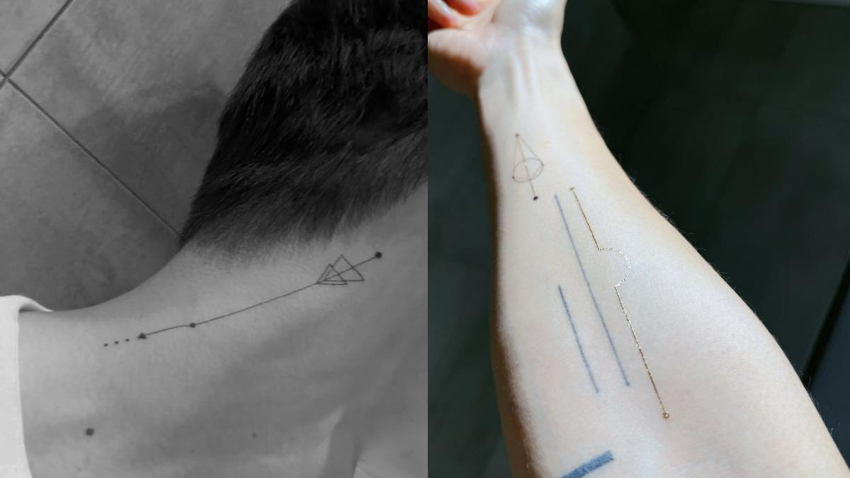 阿本透露這次不是真的刺青，而是刺青貼紙。（圖／翻攝自阿本IG）