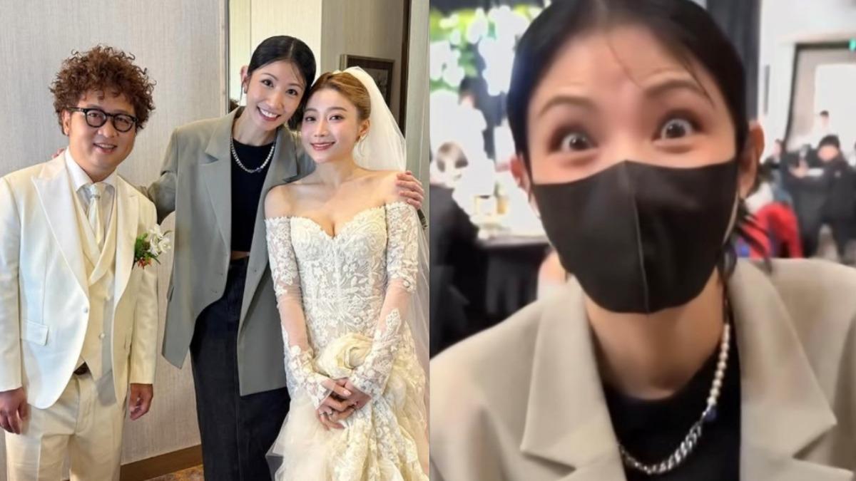 李千娜道歉！快閃納豆婚禮「離席畫面」曝光　被問原因尷尬瞪大眼