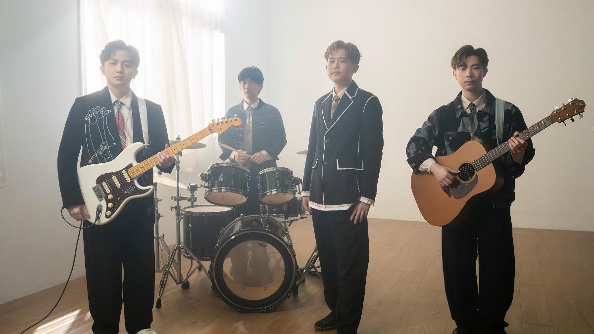 阿哲（左起）、可沛、雞丁以及建廷分享被「接住」的故事。（圖／何樂音樂提供）