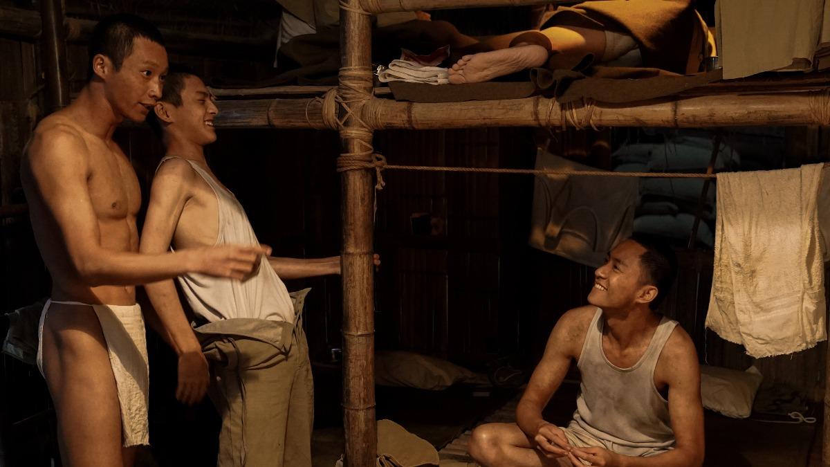 黃冠智（左起）、朱宥丞、吳翰林赴日訓練。（圖／聽海湧劇組提供）