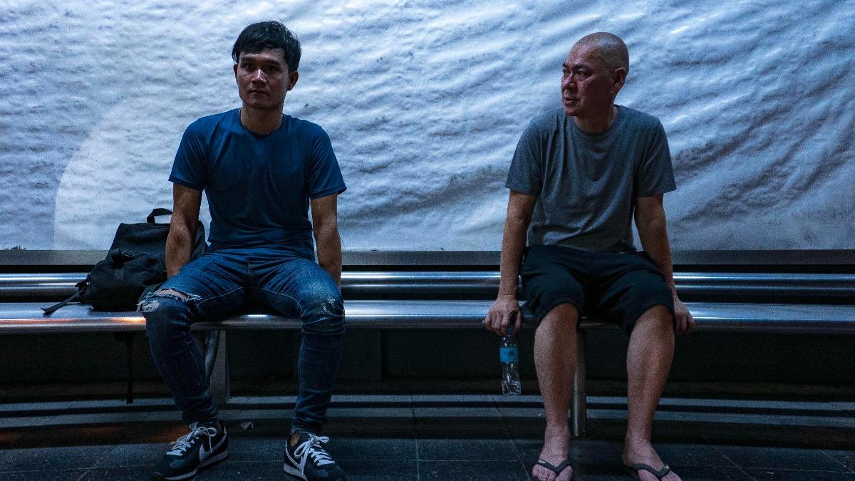 蔡明亮（右）拍攝《日子》工作照。（圖／公視+提供）