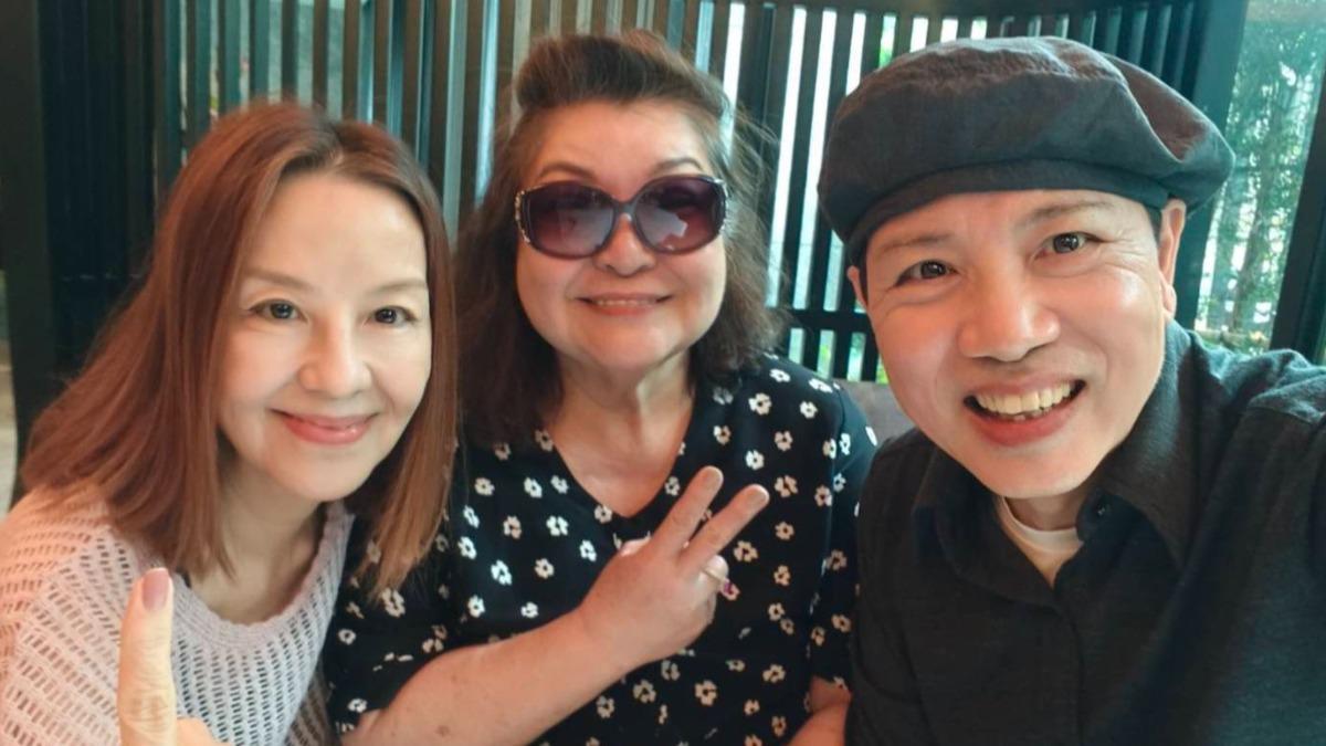 張正藍（左起）、秦菲菲和陳凱倫日前聚會。（圖／陳凱倫提供）