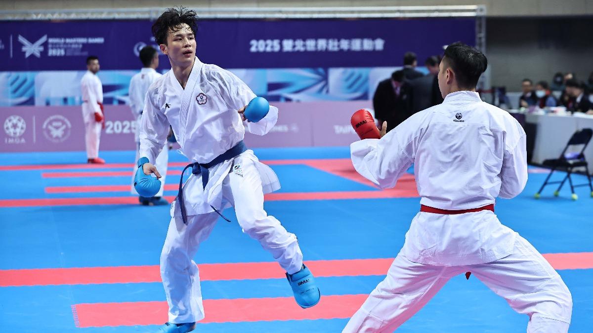 嚴子堯參加世壯運空手道。（圖／世壯運執委會提供）