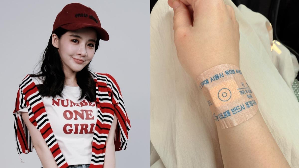 花花赴韓做醫美因低血糖加上暈針而昏倒。（圖／翻攝自花花臉書）