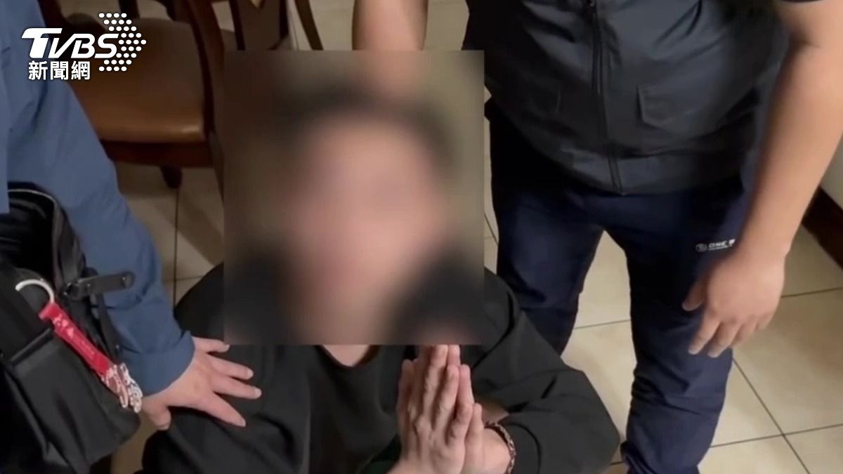 警方逮獲涉案嫌犯。(圖/TVBS)